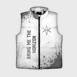 Женский жилет Bring Me the Horizon - white gradient вертикально, цвет: 3D-черный