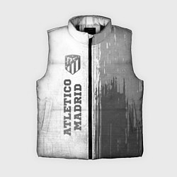 Женский жилет Atletico Madrid - white gradient по-вертикали, цвет: 3D-черный
