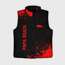 Женский жилет Papa Roach - red gradient вертикально, цвет: 3D-черный