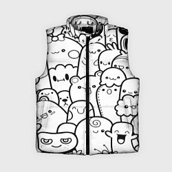 Женский жилет Doodle monsters, цвет: 3D-светло-серый