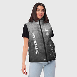 Женский жилет Tottenham - grey gradient вертикально, цвет: 3D-черный — фото 2
