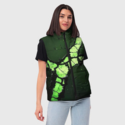 Женский жилет Объемный разлом плиты, цвет: 3D-красный — фото 2