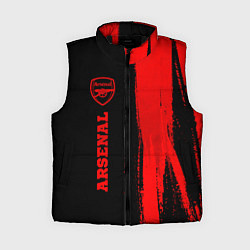 Женский жилет Arsenal - red gradient по-вертикали, цвет: 3D-черный