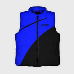 Женский жилет Sport сине-чёрный