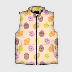 Женский жилет Пасха цветные яйца, цвет: 3D-красный