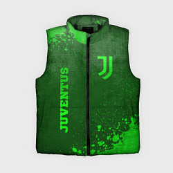 Женский жилет Juventus - green gradient вертикально, цвет: 3D-черный