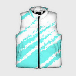 Женский жилет The color is light blue and white