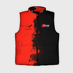 Женский жилет AUDI quattro black and red