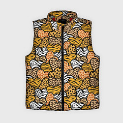 Женский жилет Африканские сердца, цвет: 3D-красный