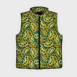 Женский жилет Зелёные кастеты, цвет: 3D-светло-серый