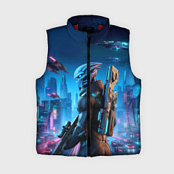 Женский жилет Mass Effect - neon glow fantastic