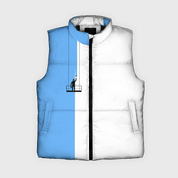 Женский жилет Моляр красит стену