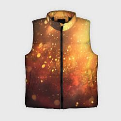 Женский жилет Золотая блестящая текстура, цвет: 3D-черный