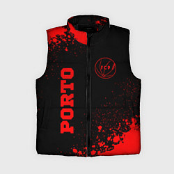 Женский жилет Porto - red gradient вертикально, цвет: 3D-черный