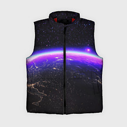 Женский жилет Планета и неоновое свечение, цвет: 3D-красный