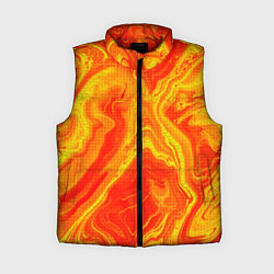 Женский жилет Огненный жёлто-красный, цвет: 3D-красный