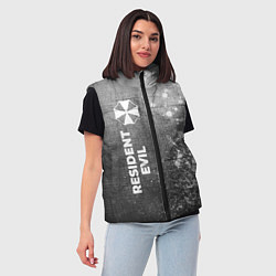 Женский жилет Resident Evil - grey gradient по-вертикали, цвет: 3D-черный — фото 2