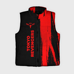 Женский жилет Tokyo Revengers - red gradient по-вертикали, цвет: 3D-черный