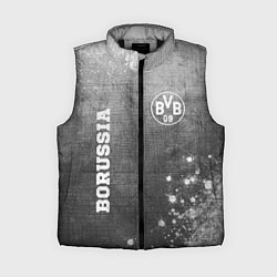 Женский жилет Borussia - grey gradient вертикально, цвет: 3D-черный