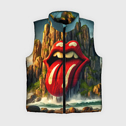 Женский жилет Rolling Stones - sea rocks, цвет: 3D-черный