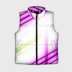 Женский жилет Green white pink line