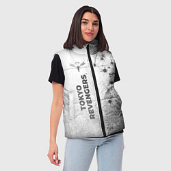 Женский жилет Tokyo Revengers - white gradient по-вертикали, цвет: 3D-черный — фото 2