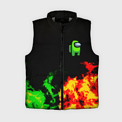 Женский жилет Амонг ас огненная текстура