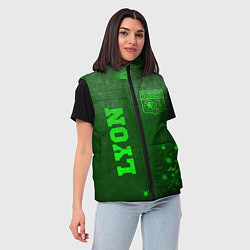 Женский жилет Lyon - green gradient вертикально, цвет: 3D-черный — фото 2