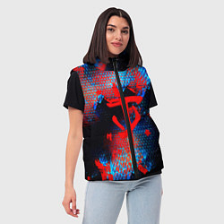 Женский жилет Doom космическая абстракция, цвет: 3D-черный — фото 2