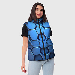 Женский жилет Синий бронежилет, цвет: 3D-красный — фото 2