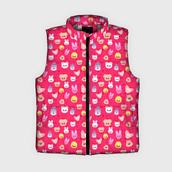 Женский жилет Skzoo pattern pink, цвет: 3D-светло-серый