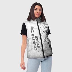 Женский жилет Counter Strike - white gradient по-вертикали, цвет: 3D-черный — фото 2