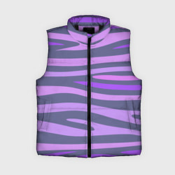 Женский жилет Лавандовые волны, цвет: 3D-черный