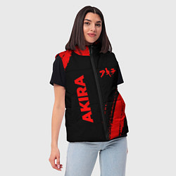 Женский жилет Akira - red gradient вертикально, цвет: 3D-черный — фото 2