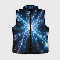 Женский жилет Всплеск света и звезды - космическая абстракция
