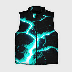 Женский жилет Color light blue black