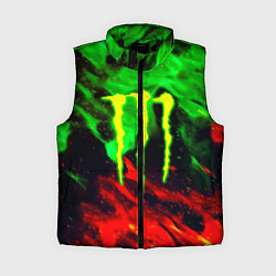 Женский жилет Monster energy огонь лого, цвет: 3D-черный