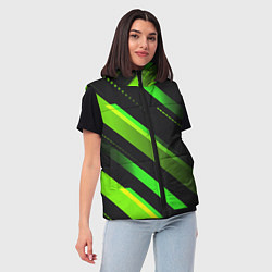 Женский жилет Color black green, цвет: 3D-черный — фото 2