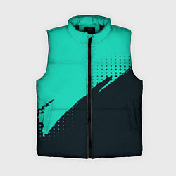 Женский жилет Color black light blue