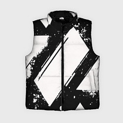 Женский жилет Color black white