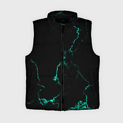 Женский жилет Color black turquoise
