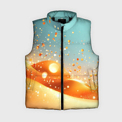 Женский жилет Золотая песочная абстракция фон