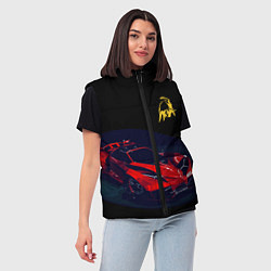 Женский жилет Lamborghini Diverso - motorsport, цвет: 3D-черный — фото 2