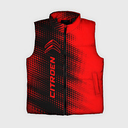 Женский жилет Citroen - red gradient по-вертикали, цвет: 3D-черный