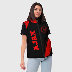 Женский жилет Ajax - red gradient вертикально, цвет: 3D-черный — фото 2