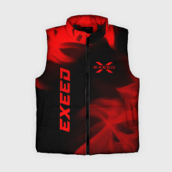 Женский жилет Exeed - red gradient вертикально, цвет: 3D-черный