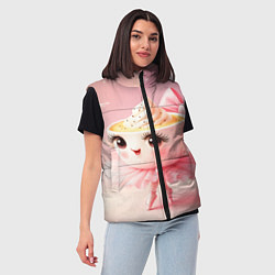 Женский жилет Балерина капучино розовый, цвет: 3D-красный — фото 2