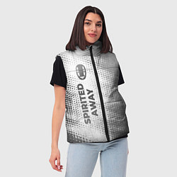 Женский жилет Spirited Away - white gradient по-вертикали, цвет: 3D-черный — фото 2