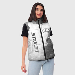 Женский жилет Lexus - white gradient вертикально, цвет: 3D-черный — фото 2