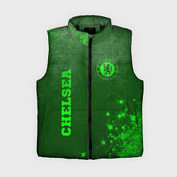 Женский жилет Chelsea - green gradient вертикально, цвет: 3D-черный